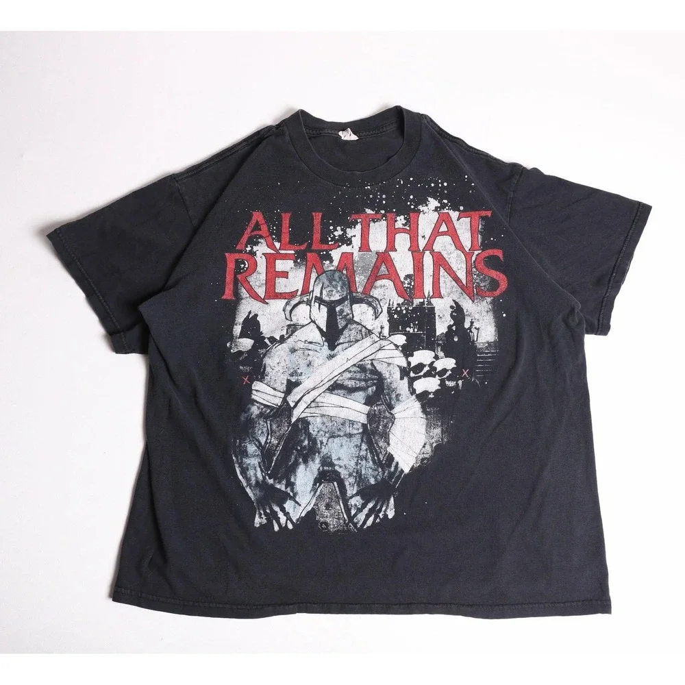 Vintage Y2K All That Remains Band T-Shirt Mens XL Black Graphic Tee Cotton